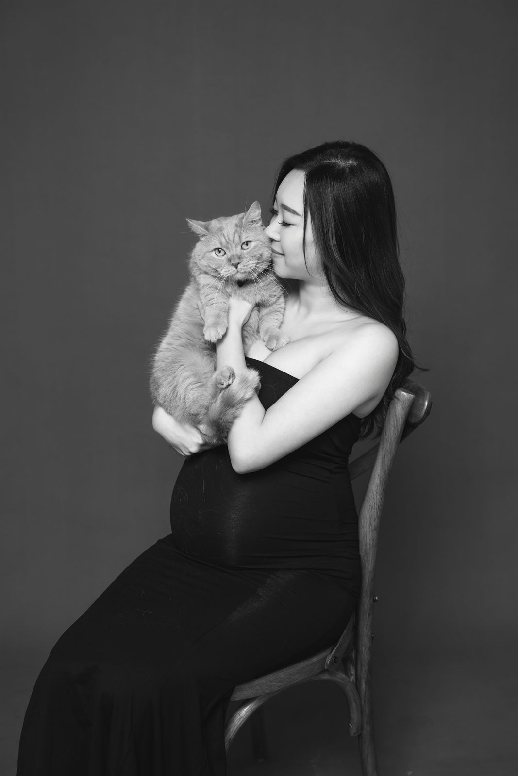 孕婦照 · 黑白風