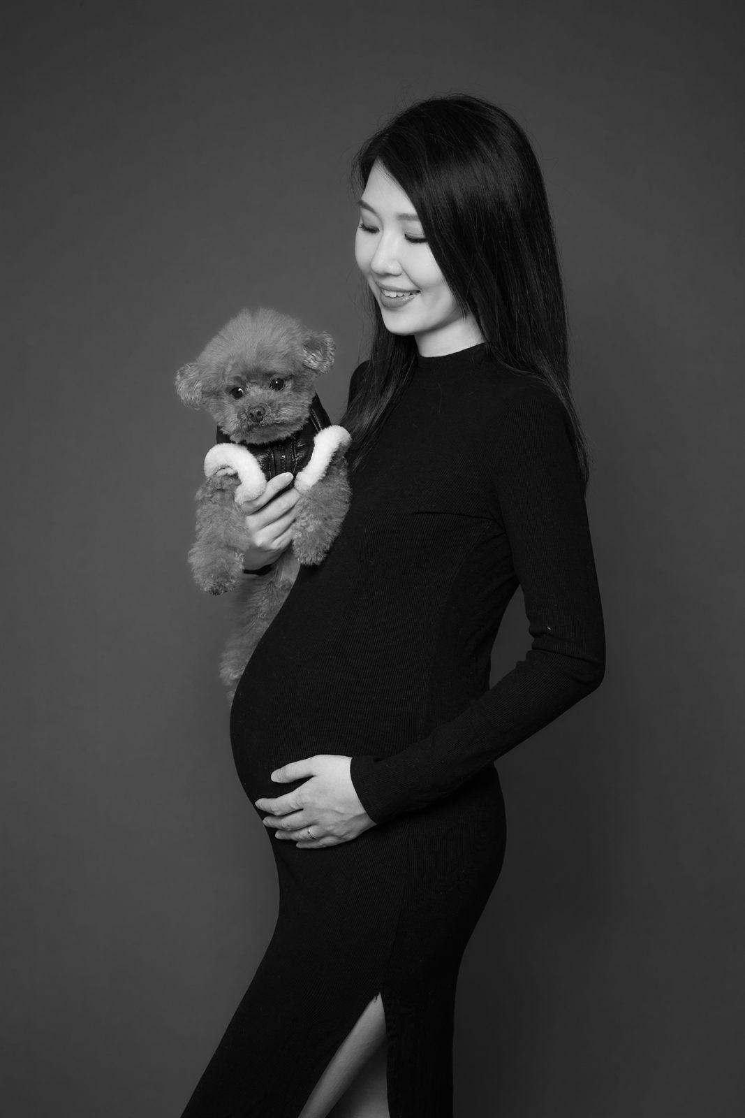 孕婦照 · 黑白風