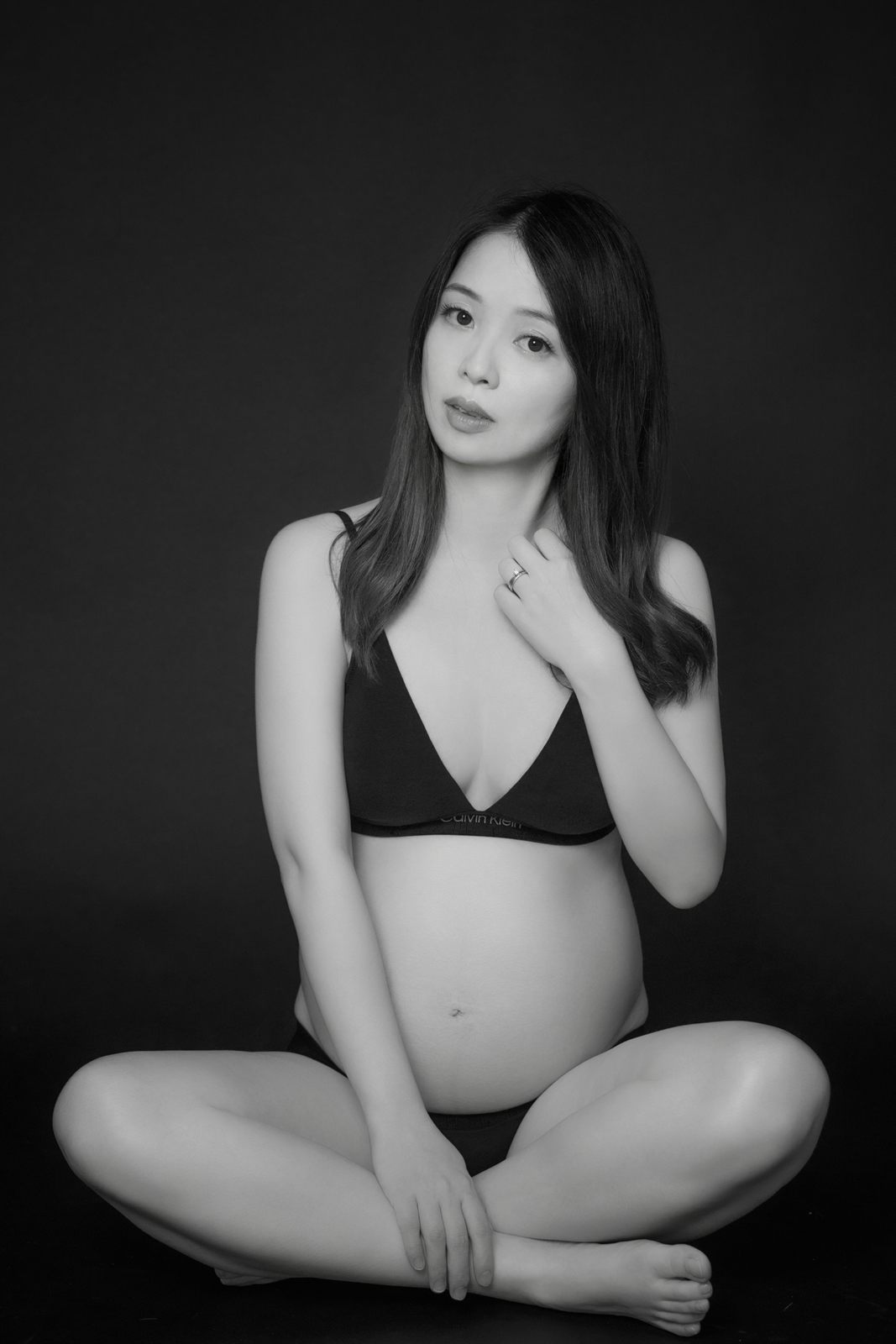 孕婦照 · 黑白風
